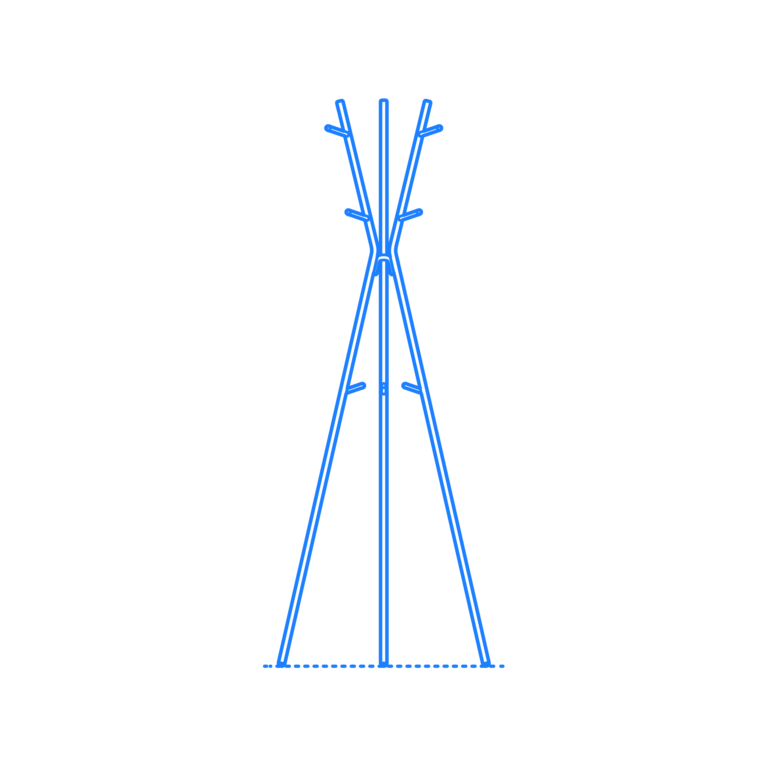 Furniture Coat Rack Hat Stand Ikea Ekrar Hat Coat Stand Outline Drawing Svg Vector Free Vectors